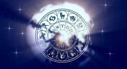 Astrology, mysticism, esotericism, tarot cards, prediction of the future. Banner, background, illustration.