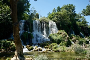 Fototapeta na wymiar Kravice Falls Bosnia and Herzegovina 2022 June