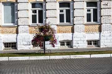fragments of urban ancient architecture in the center of the city of Kolomna