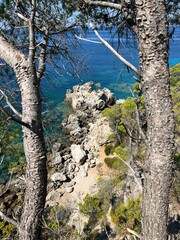Beautiful Grdni dol beach, Peljesac, Croatia