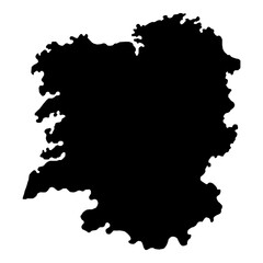 Galicia map, Spain region. Vector illustration.
