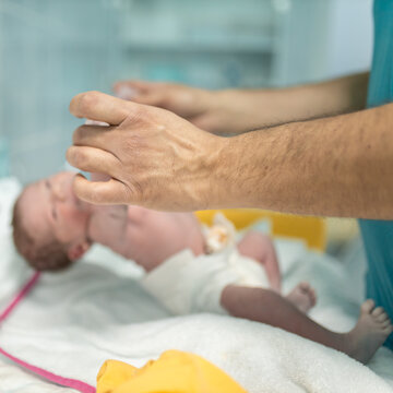 Newborn baby in hospital after birth
Labor photo