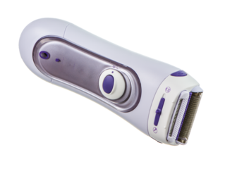 Closeup of an eletrical lady shaver