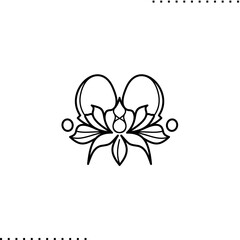 art nouveau elegant border and text divider	