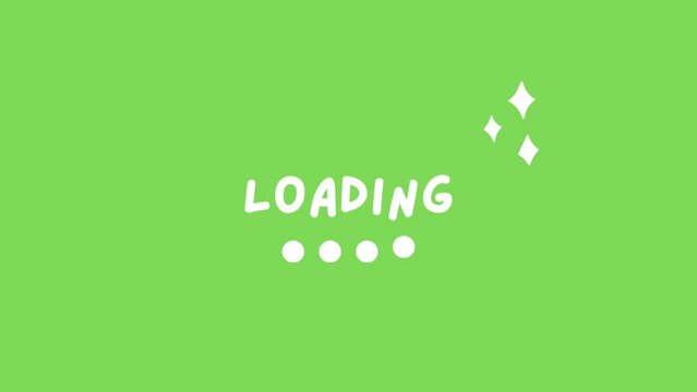 Loading animation. Download. Progress concept. Loader icons set. Green screen. 4K
