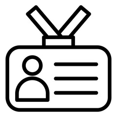 Student Card Icon Style