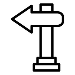 signboard left icon style