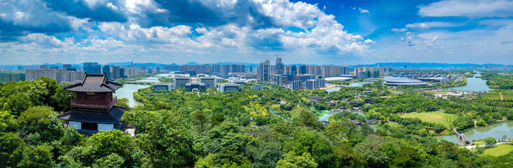 Fototapeta premium Meishan Scenic Area, Shaoxing Wetland Park, Zhejiang Province, China
