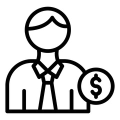 Accountant Icon Style