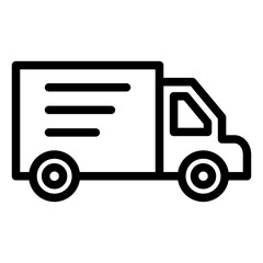 Delivery Truck Icon Style
