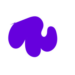 Abstract Shapes Organic Bright Purple
