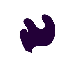 Abstract Shapes Organic Dark Purple