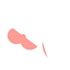 Abstract Shapes Organic Pastel Pink
