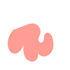 Abstract Shapes Organic Pastel Pink