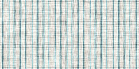  Teal rustic coastal beach house border check fabric tile. Seamless sailor flannel edging trim textile. Gingham blur rustic banner ribbon endless tape.
