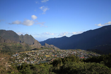 landscape with mountains