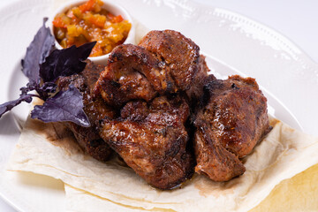 lamb chops with vegetables