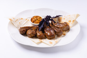 lamb chops on a plate