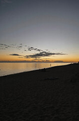sunset on the beach