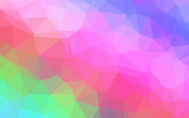 Light Multicolor, Rainbow vector abstract mosaic background.
