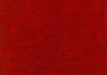 Red elegance leather texture for background with visible details
