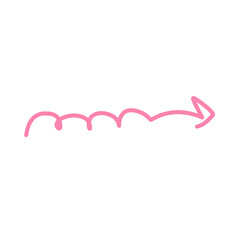 Pink arrow element 