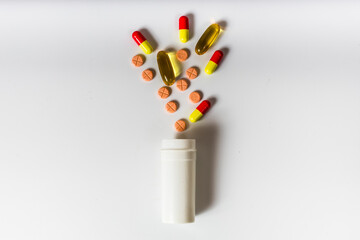 pills medicine & capsule pills medicine & antibiotics in bottle