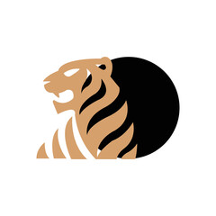 Tiger logo icon, Tiger illustration vector logo