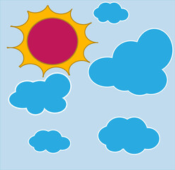 sun and clouds wallpaper