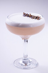 cream in glass