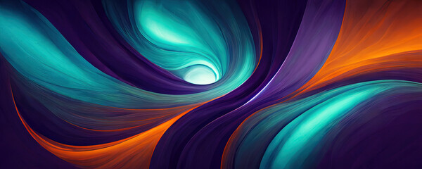 Fototapeta Dynamic abstract wallpaper background illustration obraz