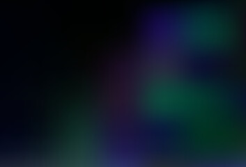 Dark BLUE vector glossy bokeh pattern.