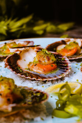 chef zamburiñas in studio and restaurant