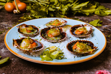 chef zamburiñas in studio and restaurant