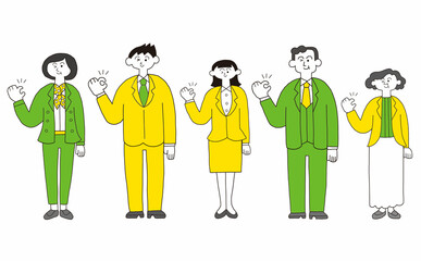 ビジネスパーソンのセット　OK