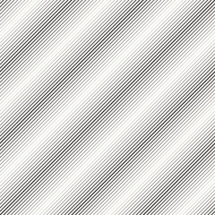 Diagonal straight lines with optical effect seamless pattern. Symmetrical oblique stripes structure vector background.