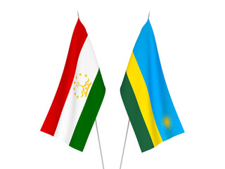 Tajikistan and Republic of Rwanda flags