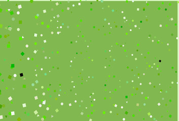 Light Green vector background with triangles, circles, cubes.
