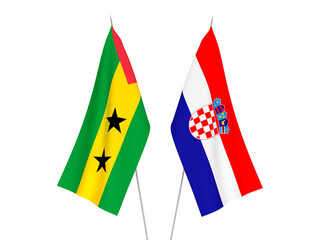 Croatia and Saint Thomas and Prince flags