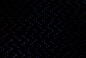 Dark Blue, Red vector layout with rectangles, squares.
