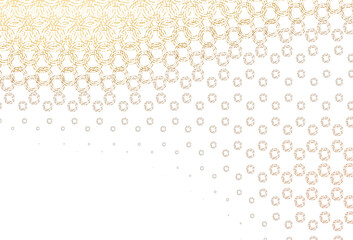 Light yellow, orange vector template with circles.