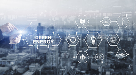 Green Energy Natural Ecology Power electric speed creative. Technology ecology concept