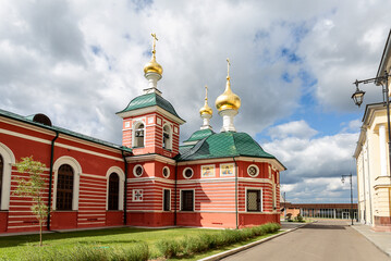 Fototapeta na wymiar Temple in honor of St. Nicholas the Wonderworker in the Nizhny Novgorod Kremlin. Nizhny Novgorod, Russia