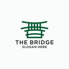 The bridge logo icon vector image