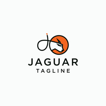 Jaguar logo icon vector image