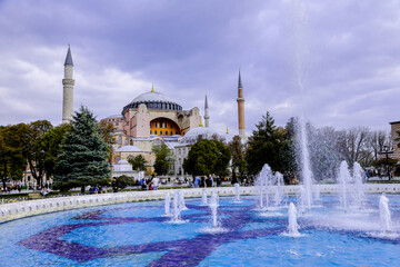 View of Hagia Sophia, Imperial Mosque, Sultanahmet Square and Hagia Sophia Mosque, Patriarchal...