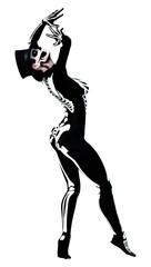 3D Rendering Halloween Party