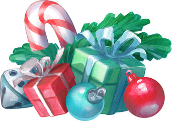 Watercolor christmass texture