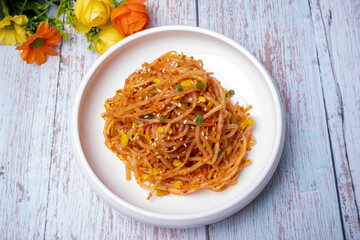 Soybean sprouts, one of the types of Korean food