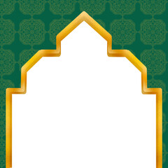 islamic frame, islamic gold frame